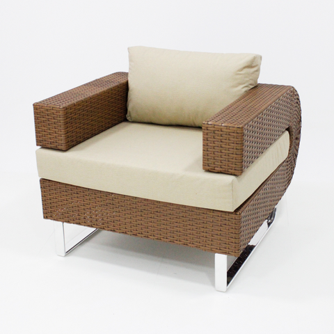 Poltrona em Fibra Sintética Confortável para Sala de Estar