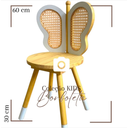Ver imagem 4 de Cadeira de Borboleta com Palha Indiana Mod. 3 Branco