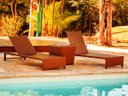 Ver imagem 3 de Espreguiçadeira Grécia e Mesa Grécia em Alumínio para Piscina, Jardim - Preto