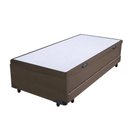 Ver imagem 2 de Cama Box Baú Auxiliar Solteiro Corino Espuma 8cm 45x88x188 Marrom