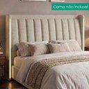 Ver imagem 2 de Cabeceira Casal 140 cm Lumina LED com Frame Linho Sl 71 Peer