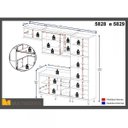 Ver imagem 5 de Cozinha Completa com Balcão com Tampo 5 Peças 9 Portas Sicília Multimóveis