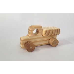 Caminhão de Madeira Maciça. Brinquedo Artesanal e Decoração.