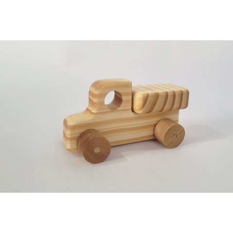 Caminhão de Madeira Maciça. Brinquedo Artesanal e Decoração.
