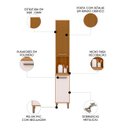 Ver imagem 3 de Paneleiro de Cozinha 2 Portas 36cm Rita Freijó/off Acetinado Z44 - Mpozenato