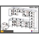 Ver imagem 5 de Cozinha Completa Canto com Balcão sem Tampo 7 Peças 15 Portas Sicília Multimóveis
