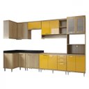 Ver imagem 4 de Cozinha Completa Canto com Balcão sem Tampo 7 Peças 15 Portas Sicília Multimóveis