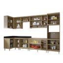 Ver imagem 3 de Cozinha Completa Canto com Balcão sem Tampo 7 Peças 15 Portas Sicília Multimóveis