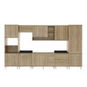 Ver imagem 4 de Cozinha Completa com Balcão sem Tampo 8 Peças 17 Portas Sicília Multimóveis