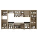 Ver imagem 3 de Cozinha Completa com Balcão sem Tampo 8 Peças 17 Portas Sicília Multimóveis