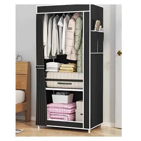 Guarda Roupa Solteiro Dobrável Portátil Compacto para Roupas