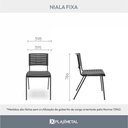Ver imagem 4 de Kit 10 Cadeiras de Escritório Niala Nr17 Plaxmetal