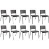 Kit 10 Cadeiras de Escritório Niala Nr17 Plaxmetal - 5