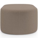 Ver imagem 3 de Kit 2 Puffs Decorativos Orgânico para Living Quarto 70cm Doha W01 Bouclê Bege - Lyam Decor