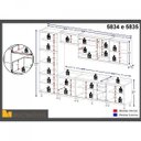 Ver imagem 5 de Cozinha Completa com Balcão com Tampo 8 Peças 15 Portas Sicília Multimóveis
