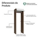 Ver imagem 3 de Porta-geladeira 73 Cm 1 Porta Basculante Rustic/branco Glamy Madesa