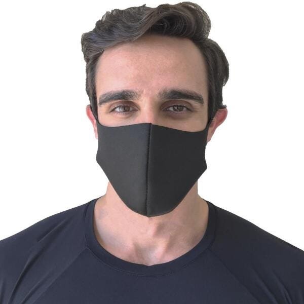 Máscara de Proteção Respiratória em Neoprene Lavável Preto - 2