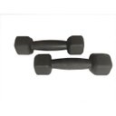 Ver imagem 1 de Par de Halter Dumbell Sextavado Revestido e Texturizado Ahead Sports - 7kg Preto
