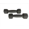 Par de Halter Dumbell Sextavado Revestido e Texturizado Ahead Sports - 3 kg Preto - 2