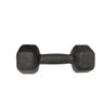 Par de Halter Dumbell Sextavado Revestido e Texturizado Ahead Sports - 3 kg Preto - 1