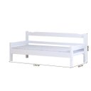 Ver imagem 3 de Sofá Cama Solteiro de Madeira Maciça Nemargi Branco