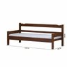 Sofá Cama Solteiro de Madeira Maciça Nemargi Castanho - 3