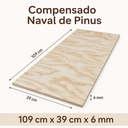 Ver imagem 3 de Compensado de Pinus Naval (109cm x 39cm x 6mm)
