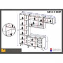 Ver imagem 5 de Cozinha Completa com Balcão sem Tampo 4 Peças 9 Portas Sicília Multimóveis