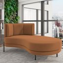 Ver imagem 6 de Sofá Chaise Longue Living Lucca Direito D02 Veludo Terracota C-262