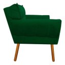 Ver imagem 6 de Kit Namoradeira e 01 Poltronas Anitta Suede Pés Palito - D'Rossi - Verde