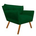 Ver imagem 5 de Kit Namoradeira e 01 Poltronas Anitta Suede Pés Palito - D'Rossi - Verde
