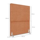 Ver imagem 3 de Cabeceira Encantador Cama Box Solteiro 100 Cm Estofada Revestida em Bouclé