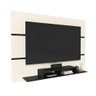 Painel TV 65 Polegadas Prateleira Flutuante 2 Nichos 1800:OffWhite/Preto - 2