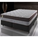 Ver imagem 2 de Cama Box King Preto + Colchão Molas Ensacadas Suporte 200 Kg Baltimore 193x203x70cm