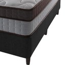 Ver imagem 5 de Cama Box King Preto + Colchão Molas Ensacadas Suporte 200 Kg Baltimore 193x203x70cm