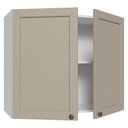 Ver mais imagens de Armário Aéreo 80 cm 2 Portas Branco/Crema Vik Madesa