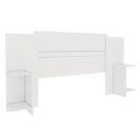 Ver imagem 2 de Cabeceira Painel Box Casal Arizona Tcil Móveis Branco
