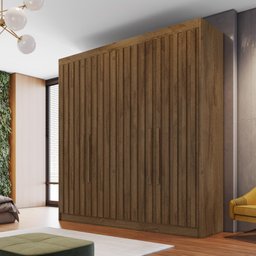 Guarda Roupa 4 Portas Potente 100% Mdf Brauna - Móveis Europa - 1
