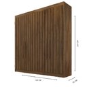 Ver imagem 4 de Guarda Roupa Solteiro 4 Portas Ripadas Potente - Móveis Europa