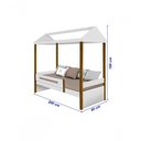 Ver imagem 3 de Cama Solteiro Sara para Colchão 188 X 0,88