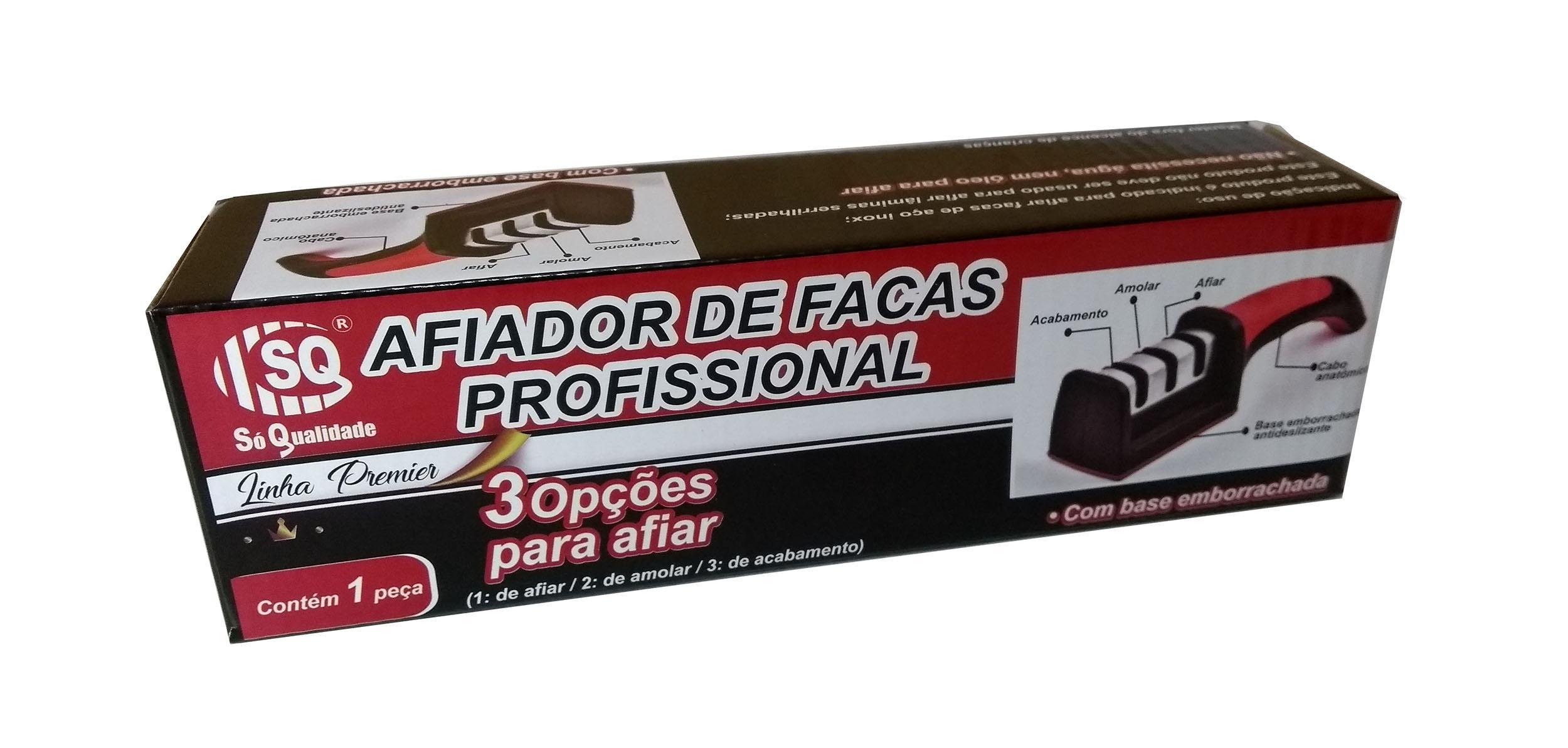 Afiador Amolador de Facas Profissional 3 Opções de Afiar - 4