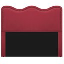 Ver imagem 7 de Cabeceira Casal Bari P02 140 cm Para Cama Box Suede Vermelho