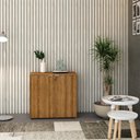 Ver imagem 4 de Armário Baixo com 02 Portas 75x80x42cm Wlab80 Lâmina Mel Branco