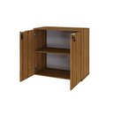 Ver imagem 3 de Armário Baixo com 02 Portas 75x80x42cm Wlab80 Lâmina Mel Branco