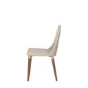 Ver imagem 5 de Conjunto de 2 Cadeiras Lara - Natural C/ Pu Off White - Champanhe