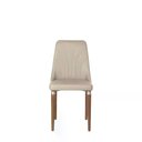 Ver imagem 1 de Conjunto de 2 Cadeiras Lara - Natural C/ Pu Off White - Champanhe