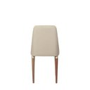 Ver imagem 4 de Conjunto de 2 Cadeiras Lara - Natural C/ Pu Off White - Champanhe