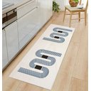 Ver imagem 1 de Tapete Passadeira Antiderrapante Natural Vega Azul 45x140cm FASTLAR