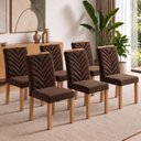 Ver imagem 1 de Conjunto 6 Cadeiras para Sala de Jantar Carol