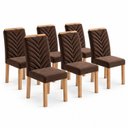 Ver imagem 3 de Conjunto 6 Cadeiras para Sala de Jantar Carol